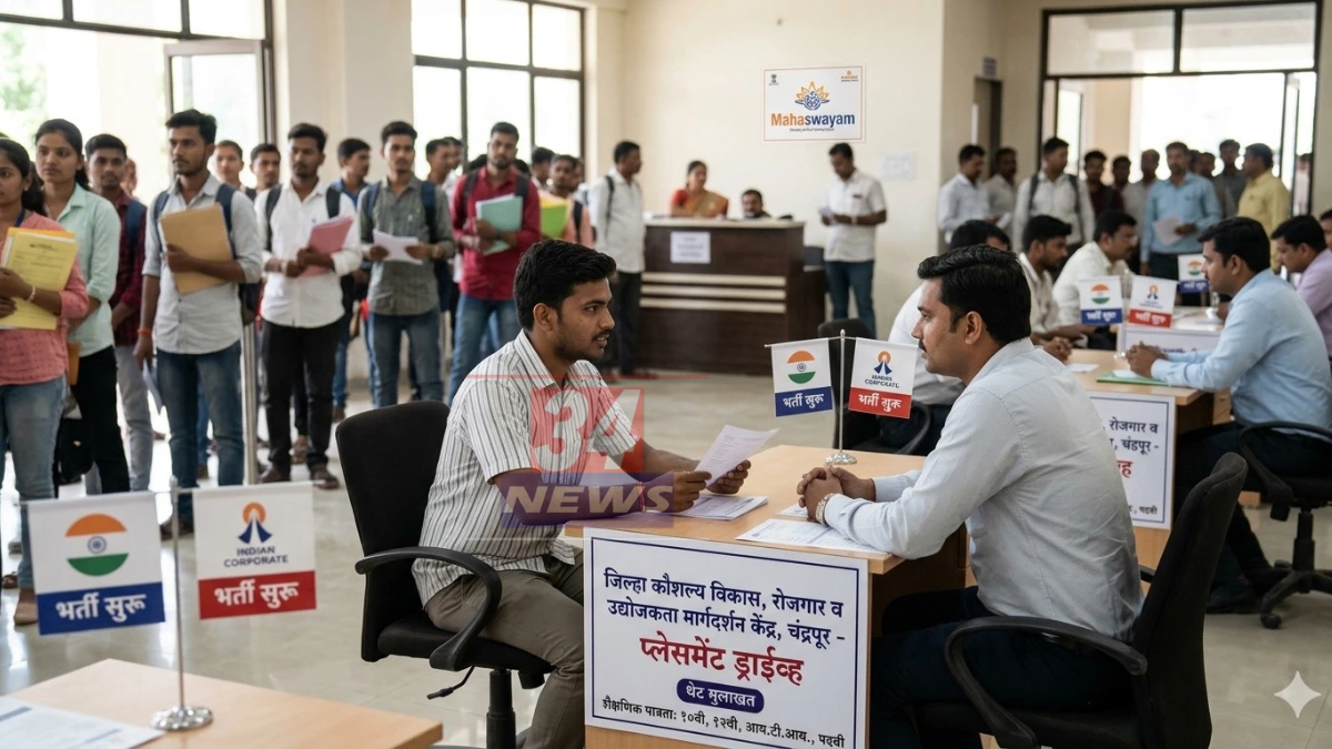 Direct Interview Placement । नोकरीची चिंता सोडा! १० एप्रिलला चंद्रपुरात कंपन्या येणार तुमच्या भेटीला