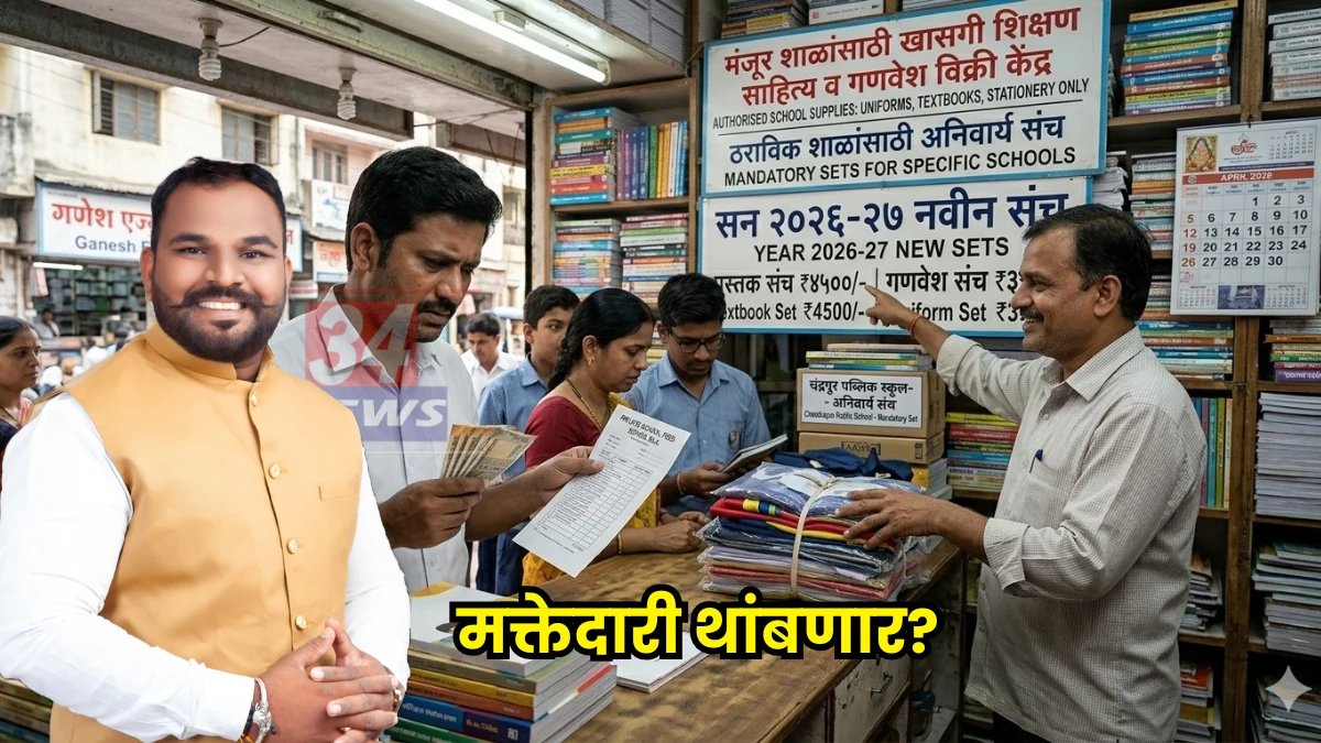 Private School Loot । साध्या वह्या-पुस्तकांसाठी १० पट जादा पैसे? चंद्रपुरातील शाळांची मोठी मक्तेदारी थांबणार
