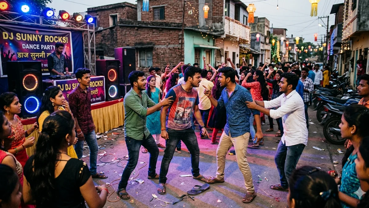 Chandrapur Haldi Fight